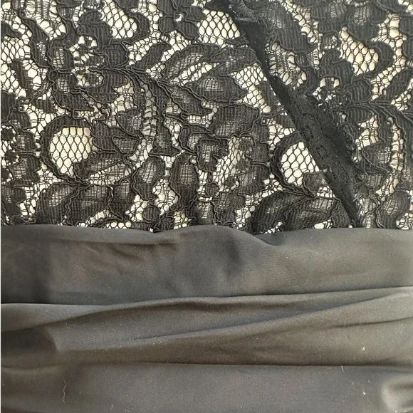 White House Black Market Lace Dress Black Whimsigoth Size 8‎ NWOT - Picture 7 of 13